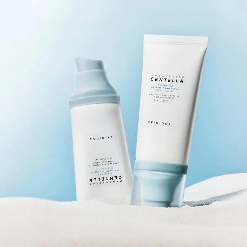 Skin1004 Korean Skincare Centella Sun Serum LSF50+ – Hyaluronsäure UV-Schutz, empfindliche Haut