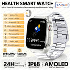 2026 Neue Pflegegrad-Harnsäure-Blutfettwerte Smartwatch Herren EKG+PPG Blutdruck Herzfrequenz Bluetooth Anruf Gesundheits-Smartwatch