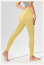 Pfirsich Lift Hüfte Hohe Taille Yogahose Damen Stretch Eng Trainingshose Laufen Sexy Fitnesshose