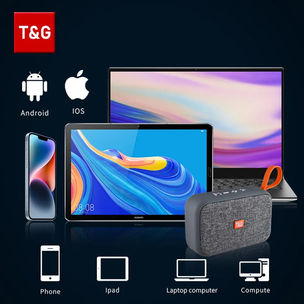 Lautsprecher TG506 Tragbare Mini Wireless Soundbar Bluetooth 5.0 Outdoor Indoor HIFI-Lautsprecher Unterstützung TF-Karte FM-Radio Wasserdicht