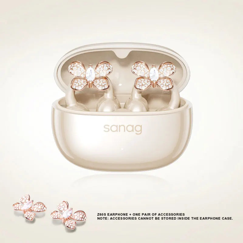 Sanag Z60S Ohrclip-Kopfhörer OWS HiFi-Sound Open-Ear-Ohrhörer Audífonos Bluetooth Kabellose Kopfhörer Flash-Sale Headset