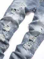 Fashion Herren Jeans Stretch Blau Skinny Jeans Für Herren Casual Slim Fit Denim Hosen Korean Style Herrenhosen Jeans