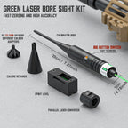 Taktischer grüner Laser-Kollimator-Visier-Kit für Gewehr und Pistole - Parallelkalibrierungs-Jagdvisier, geeignet für alle Kaliber.
