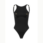 Push Up 2025 Sexy Damen Einteiler Badeanzug Weibliche Bademode Neckholder Biquini Gürtel Monokini Schwimmanzug Badeanzug Strandmode