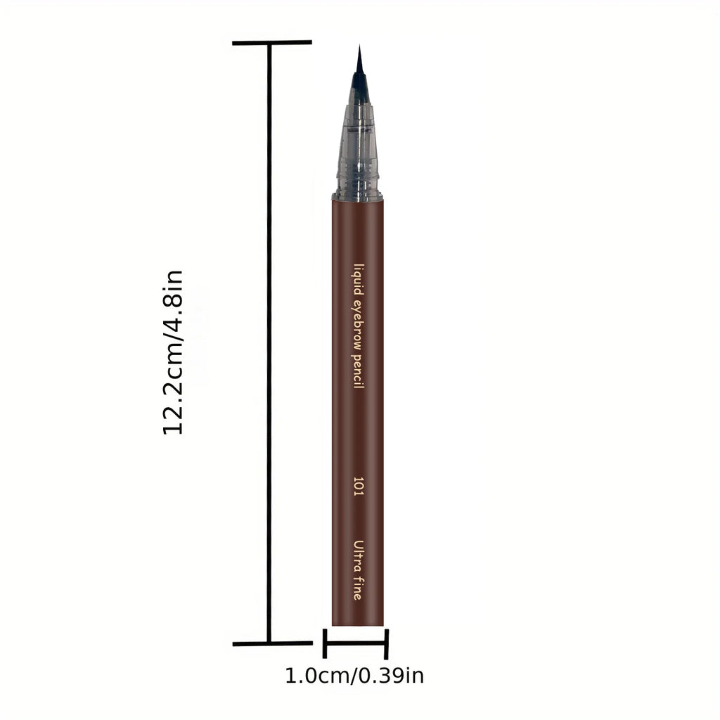 Ultrafeiner Augenbrauenstift wasserfest professioneller schweißfester flüssiger Eyeliner Augenbrauen-Dauer-Make-up-Kunst mit zwei Funktionen