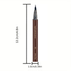 Ultrafeiner Augenbrauenstift wasserfest professioneller schweißfester flüssiger Eyeliner Augenbrauen-Dauer-Make-up-Kunst mit zwei Funktionen