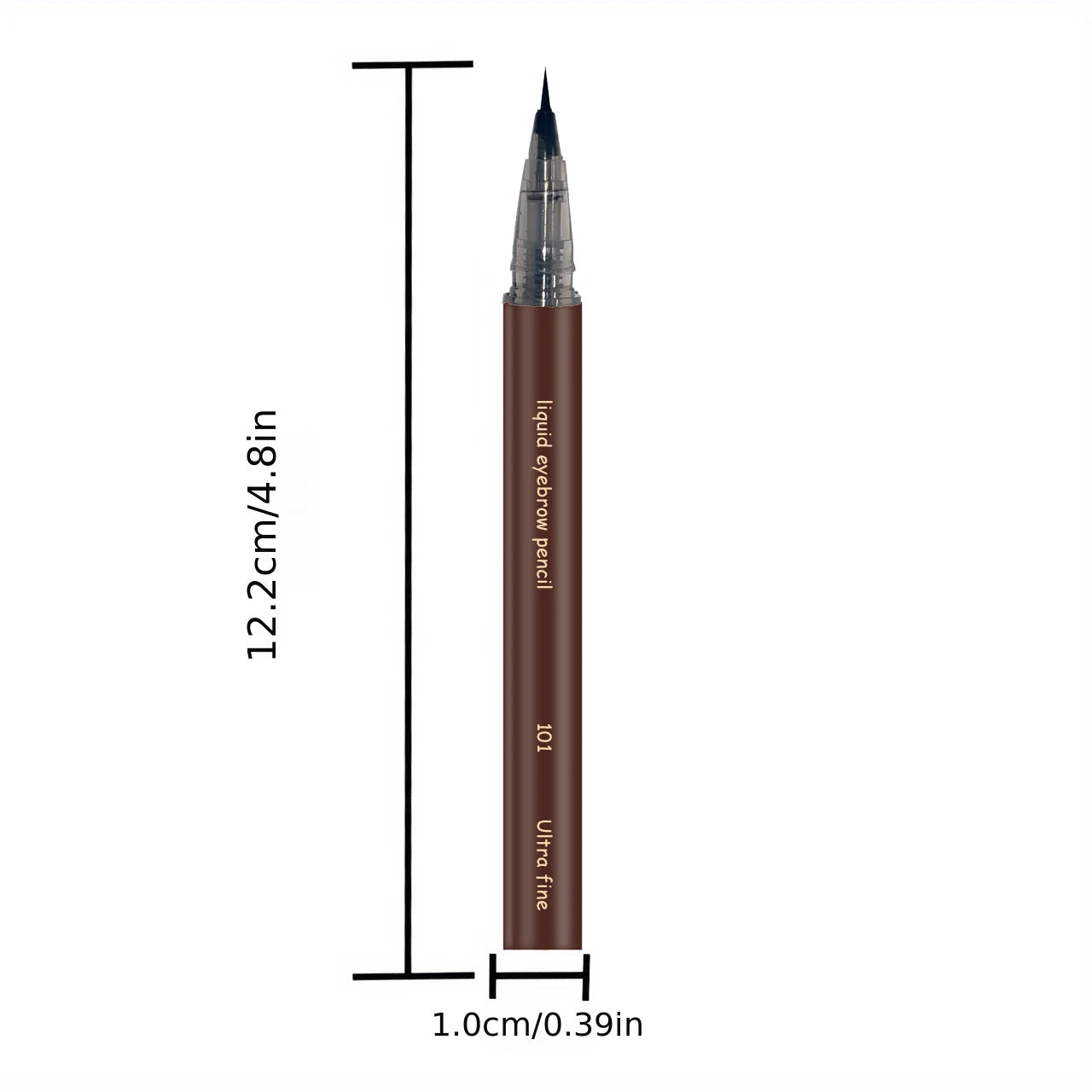 Ultrafeiner Augenbrauenstift wasserfest professioneller schweißfester flüssiger Eyeliner Augenbrauen-Dauer-Make-up-Kunst mit zwei Funktionen