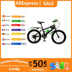 20 Zoll Mountainbike 7 Gänge, Verstellbarer Sattel Kinderfahrrad mit Schutzblechen und Flaschenhalter für Jungen und Mädchen 8-13 Jahre