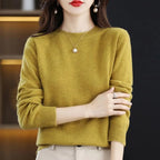 Neuer Damenpullover O-Ausschnitt Herbst Winter Basic Pullover Warm Lässig Pulls Jumper Koreanische Mode Frühling Strickwaren Bottoming Shirt