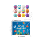 16tlg. Badebomben-Set für Kinder, handgemacht, natürlich, Mega-Blasen, Überraschung, hautfreundlich, lustiges Bade-Set, Ozeanspielzeug-Geschenk
