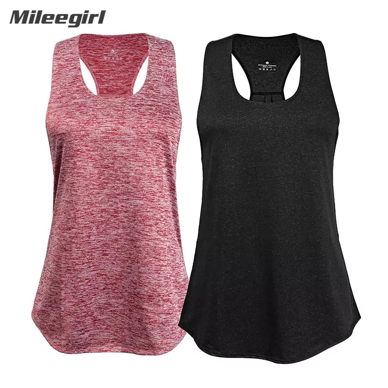 WANAYOU Ärmellose Yoga-Shirts Damen Schnelltrocknendes Running Sport Tank Top Ärmelloses Fitness Gym Workout Top Yoga Weste