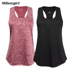 WANAYOU Ärmellose Yoga-Shirts Damen Schnelltrocknendes Running Sport Tank Top Ärmelloses Fitness Gym Workout Top Yoga Weste