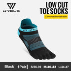 WRELS Zehensocken Laufsocken für Herren Damen Atmungsaktive Fünf-Finger-Socken Hochleistungs-Sport-Fünf-Zehen-Socken