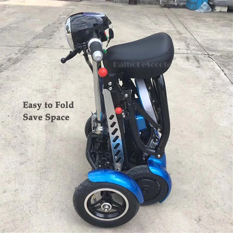 Elektrisches Vierrad-Skateboard Tragbare Elektroroller 10 Zoll 36V klappbarer Elektroroller für Behinderte und Senioren