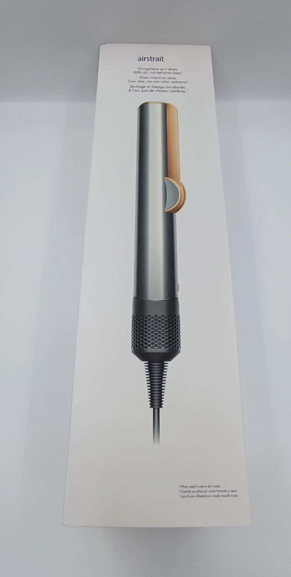 Professioneller 2-in-1 Warmluft-Glätteisen-Haartrockner mit negativen Ionen für glattes, frizzfreies Haar-Styling-Tool