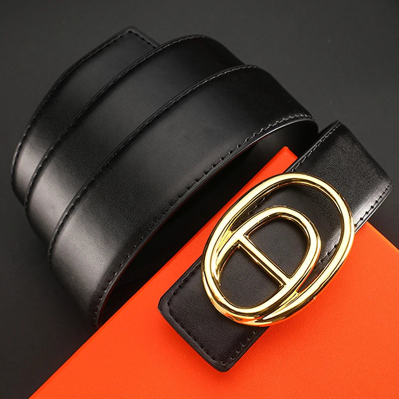 Wide 3.8cm Famous Brand Belt Men High Quality Luxury Genuine Leather Belts for Men Strap Metal Belt Fashion Women's Belt jeans Hauptbild