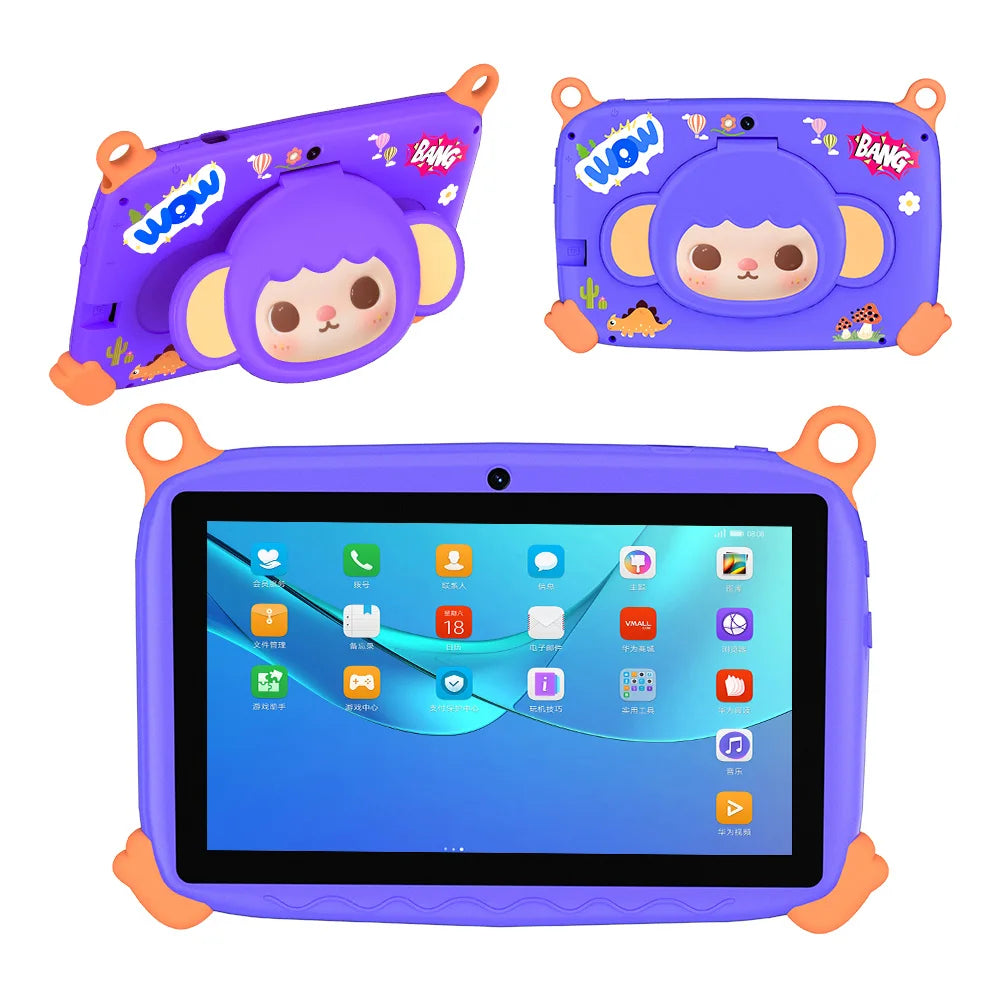 2026 Globale Version 7 Zoll 5G WiFi Kinder-Tablet Quad Core 4GB RAM 64GB ROM Dual Kameras Kindergeschenke Tablets Android 13.0