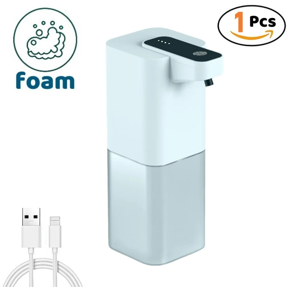 Automatischer Flüssig-/Schaumseifenspender, berührungsloser elektrischer Spender, USB-wiederaufladbar mit Infrarotsensor für Bad, Küche