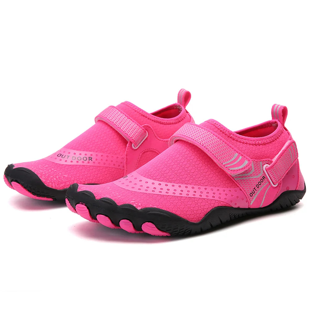 Herren Damen Wasserschuhe Schnell Trocknend Rutschfest Fünf-Finger-Schuhe Outdoor-Watschuhe Schwimmschuhe Barfuß Aquaschuhe Leichte Sneakers