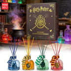 MINISO Harry Potter Serie 4tlg. Magic Academy Flammenloses Aroma-Kit Kartusche Reed Diffuser Öl Lufterfrischer Duftset