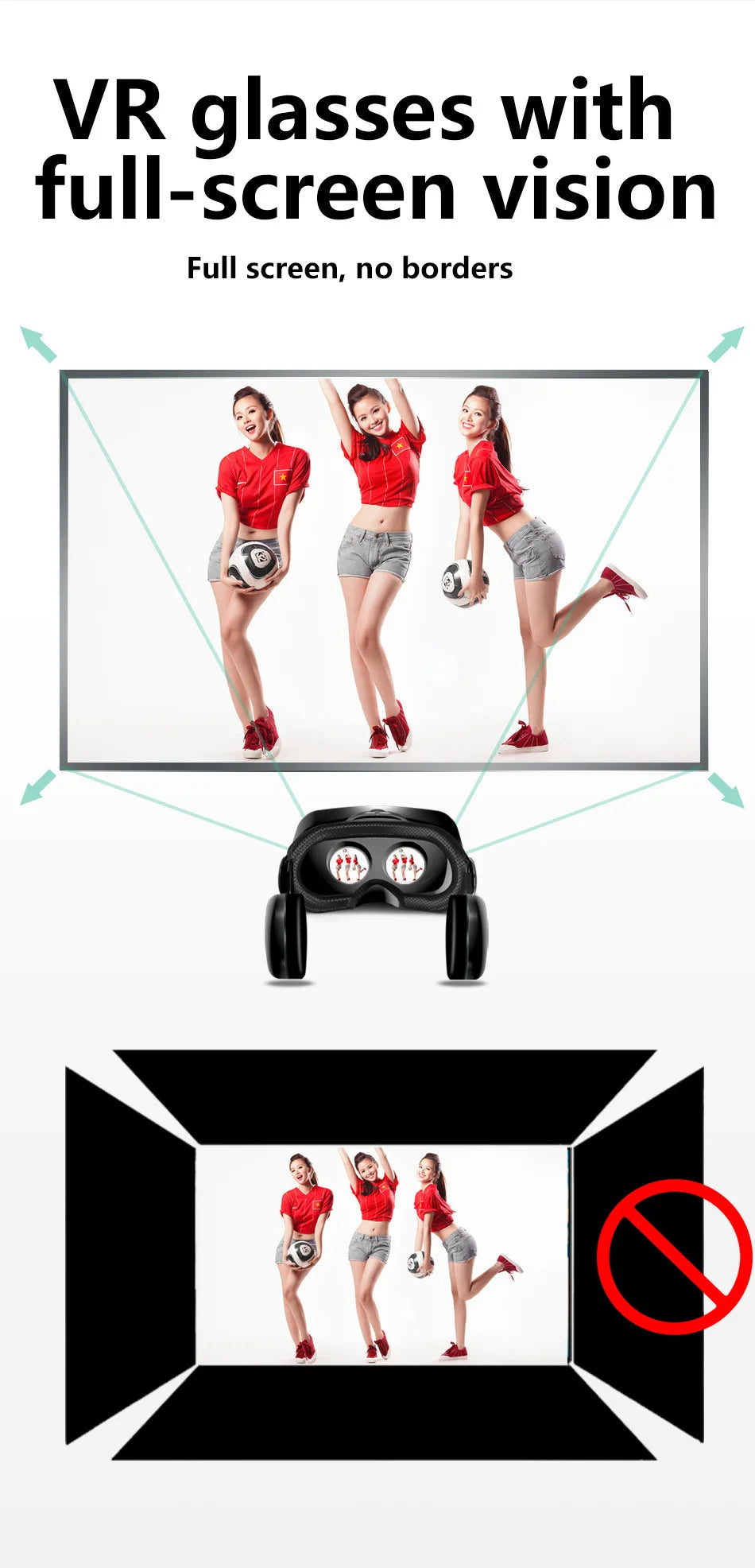 Virtual Reality 3D VR Headset Smart Glasses Helm für Smartphones Handy Mobile 7 Zoll Linsen Fernglas Brille Geräte