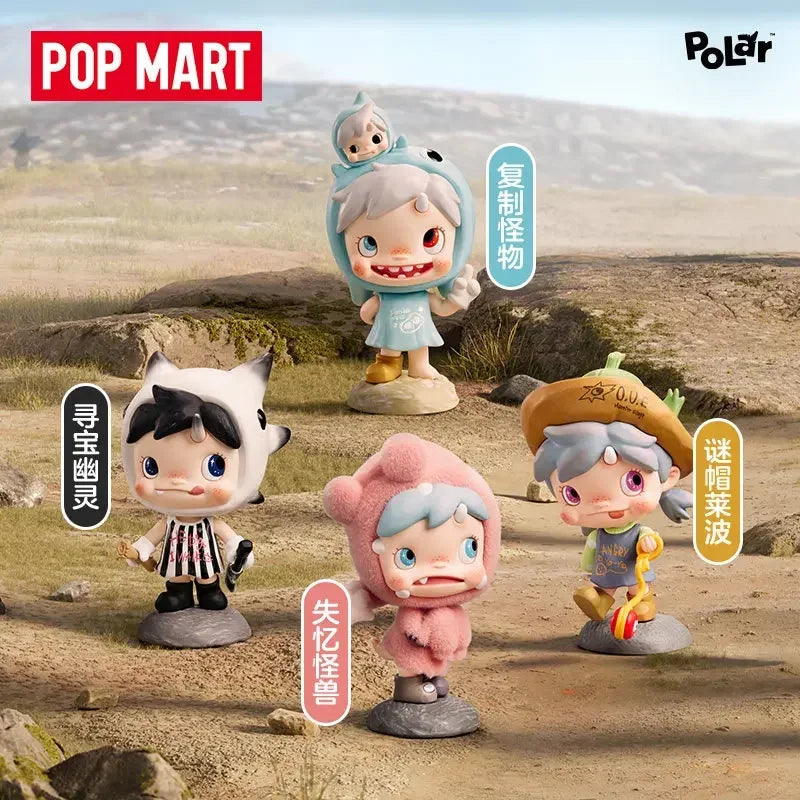 POP MART POLAR Monster Village Serie Blind Box – Süße Anime-Figuren, Ornamente, Überraschungsgeschenkpuppe – Originalspielzeug für Sammler