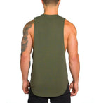 Brand Gym Sport Clothing Cotton Singlets Bodybuilding Stringer Tank Tops Mens Fitness Shirt Muscle Guys Sleeveless Running Vests
