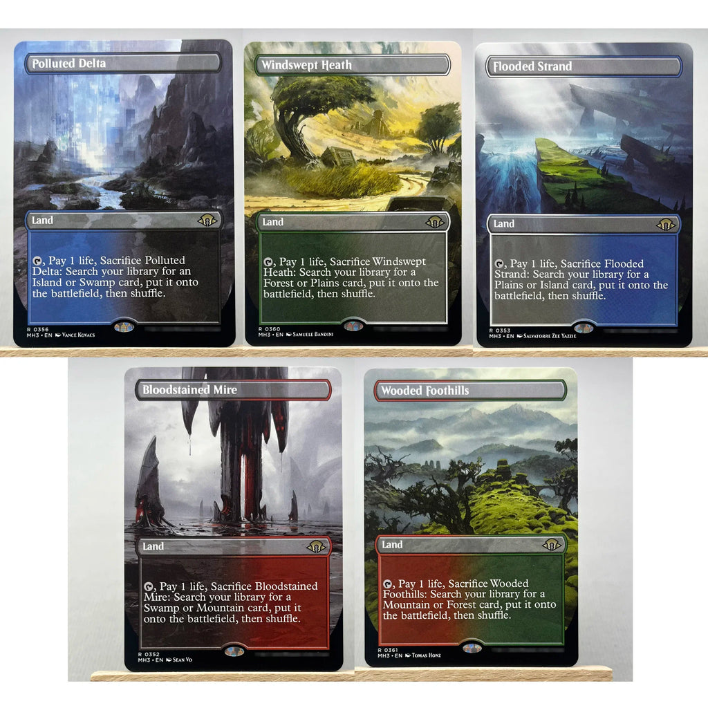 MH3 MH2 HOLO10-03 TCG magical Cards for Home Play Proxy fetch land Marsh Flats the Arid Mesa Misty Rainforest gathering
