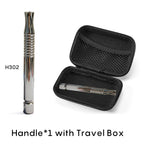 Shavcooo Glide Pro 4D Edelstahl Sicherheitsrasierer Umweltfreundlicher Dual-Halb-Rasierer für Herren und Damen Geschenkset mit Reiseetui