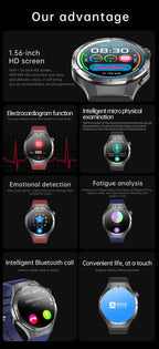 2026 Neue Smartwatch für Pflegeberufe mit EKG+PPG Gesundheitsanalyse Blutdruck Lipide Harnsäure Drahtlose HD-Anruf Smartwatch Herren Damen