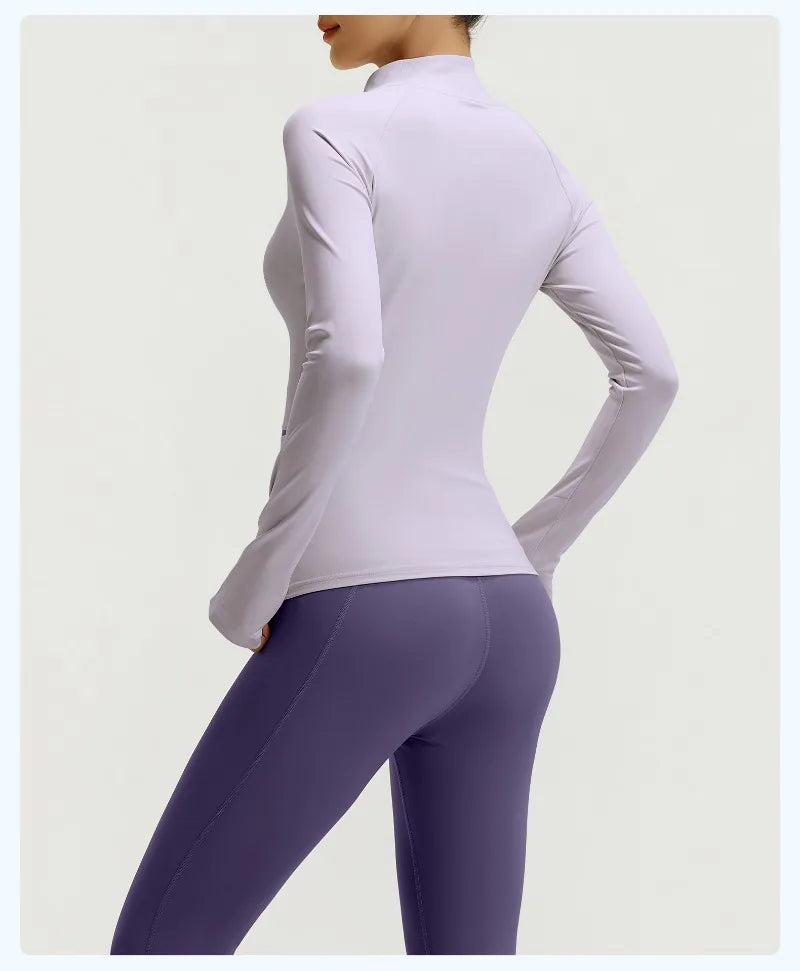 Yoga Set 3-teilig, Gym Kleidung, Sportbekleidung, Yoga Anzüge für Damen, Langarm Crop Top, Fitness Set, Trainingsanzüge, Sport-BH, Gym Leggings