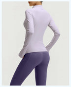 Yoga Set 3-teilig, Gym Kleidung, Sportbekleidung, Yoga Anzüge für Damen, Langarm Crop Top, Fitness Set, Trainingsanzüge, Sport-BH, Gym Leggings