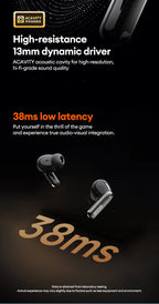 Choice Lenovo LE208 Kabellose Lederkopfhörer Bluetooth 6.0 ENC Kopfhörer Rauschunterdrückung Headset Geringe Latenz Gaming-Headset