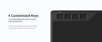 Gaomon S620 Grafiktablett 6,5*4 Zoll kleines digitales Zeichentablett für OSU Notizen Malen Kompatibel mit Android-Telefon