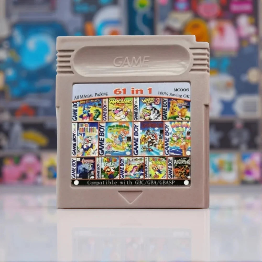 GBC Game Combo Pokémon Serie 61in1 108in1 Game Videospielkassette Karte, englische Version für GBC/GBA/SP/GBM