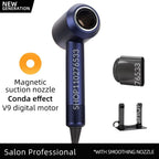 Ionen-Haartrockner 5 in 1 mit Diffusor Professionelle Haarpflegegeräte Damen Salon Friseur Blauer Haartrockner Super Haartrockner
