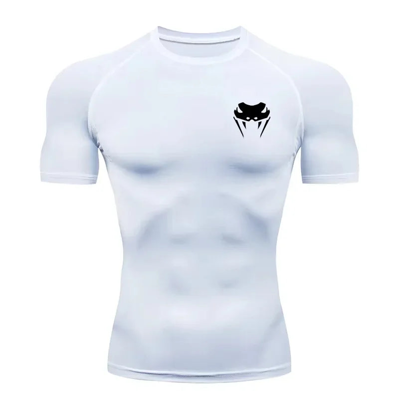 Herren Kompressionsshirt Kurzarm Langarm Schnelltrocknend | Allseason Workout Top für Fitnessstudio Laufen Fitness UV-Schutz