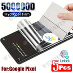 5 Stück Hydrogel-Folie für Google Pixel 10 9 8 7 6 Pro XL Vollbildschutzfolie für Google Pixel 9A 8A 7A 6A