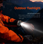 2026 TANK Neue 1400mAh Militär GPS Smartwatch Herren 2.01" AMOLED-Bildschirm 10ATM Wasserdichte Uhr SOS Anruf Taschenlampe Smartwatch iOS