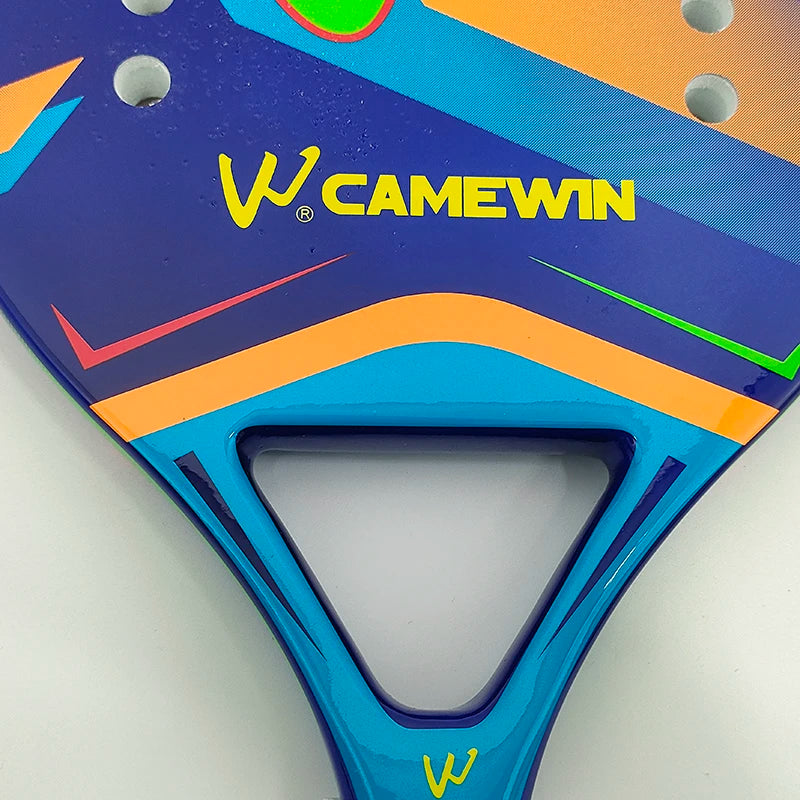 Camewin Beach-Tennisschläger 50% Carbon-Innenkern EVA-Schaum-Faser Mit Schutzhülle Hochwertiger Tennisschläger Neu 2024