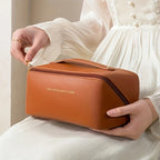 Schmink-Organizer, Kulturtasche für Frauen, Make-up-Etui, Aufbewahrungstasche, Luxus-Damenbox, Kosmetiktasche, Organizer-Tasche für Reisen mit Reißverschluss