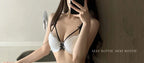 YUQI Verführerisches japanisches Lolita-Dessous-Set Süßer Tee Mousse BH & Höschen Spitze Strumpfhalter Kostenloser Versand Braut Valentinstag