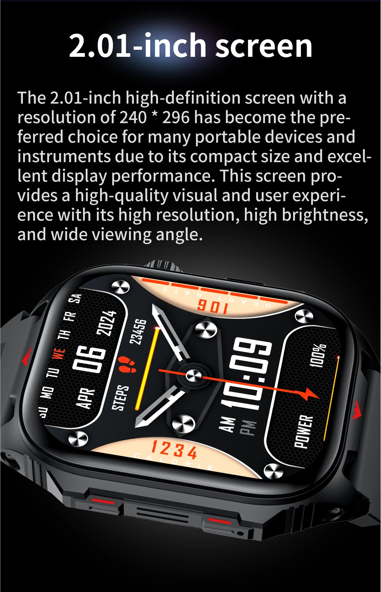 Elektronische Smartwatch BT-Anruf Herzfrequenzmesser Smartwatch Fitness Tracker Wasserdichte Sportuhren für Männer Frauen Android 2026