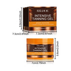 Intensives Bräunungsgel & Creme Set Beschleuniger Bräunung Dunkle Haut Lang anhaltend Feuchtigkeitsspendend Gesicht Körper Selbstbräunungscreme ohne Sonne