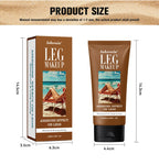 Bronze Bein- und Körper-Make-up-Foundation mit Puderquaste 100ml Wasserfest Lang anhaltend Gleichmäßiger Hautton Körperbräunungscreme 3 Farben