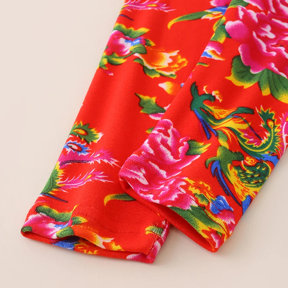 3/4-piece Autumn/Winter Children's Multi-color Combination Fashionable Slim Fit Leggings For Girls Sports And Casual Warm Pants