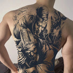 Magic Juice Tinte Wasserdichte Tattoo Aufkleber Große Größe Kräutersaft Temporäre Tattoos Männer Body Art Drache Tiger