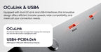 AOOSTAR AG02 eGPU-Dock mit Oculink- & USB4-Anschluss, 100W Rückwärtsladung, eingebautes 800W Netzteil, unterstützt TGX-Schnittstelle Hot-S