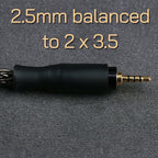 OPENHEART 16-adriges Kopfhörerkabel 1 zu 2 Klinken dual 3.5/2.5/4.4mm/XLR symmetrisches Kabel für HIFIMAN DENON Ersatzkabel 2m 3m