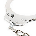DUTRIEUX Edelstahl Handschellen BDSM Fesselset Verstellbare Metallfußfesseln Kette Fetisch Fesseln Sexspielzeug für Paare